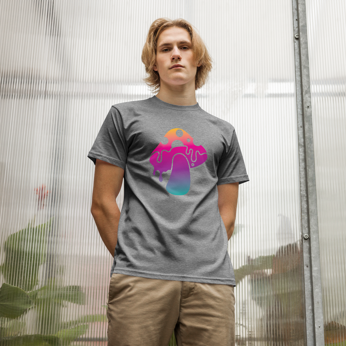 Vivid Vibez Iconic Large Logo Unisex 100% Organic Cotton Tee