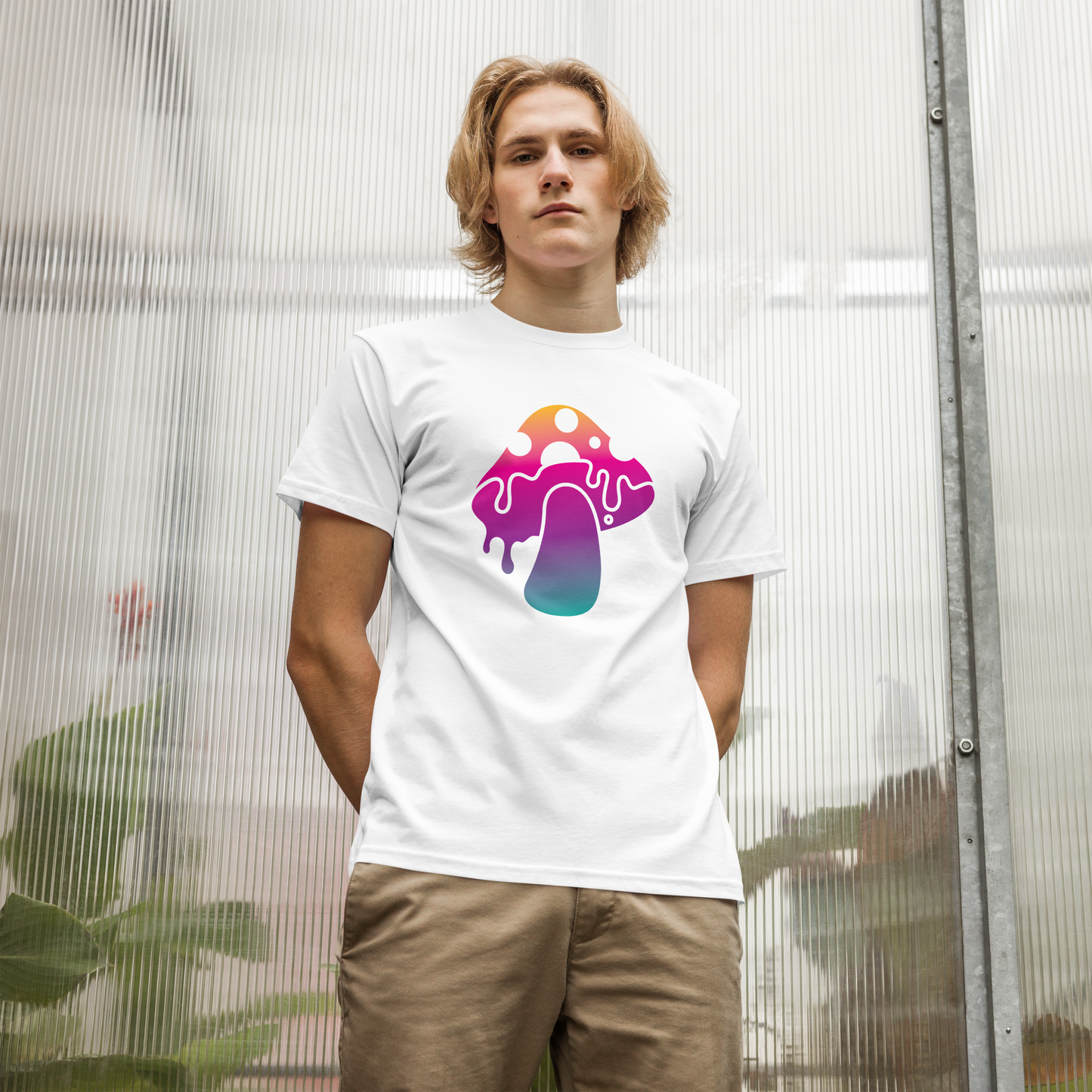 Vivid Vibez Iconic Large Logo Unisex 100% Organic Cotton Tee